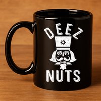 Christmas Nutcracker Deez Nuts 11oz C Handle Ceramic Mug