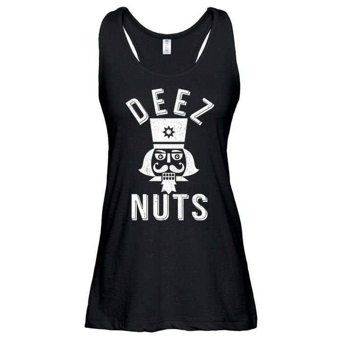 Christmas Nutcracker Deez Nuts Ladies Essential Flowy Tank