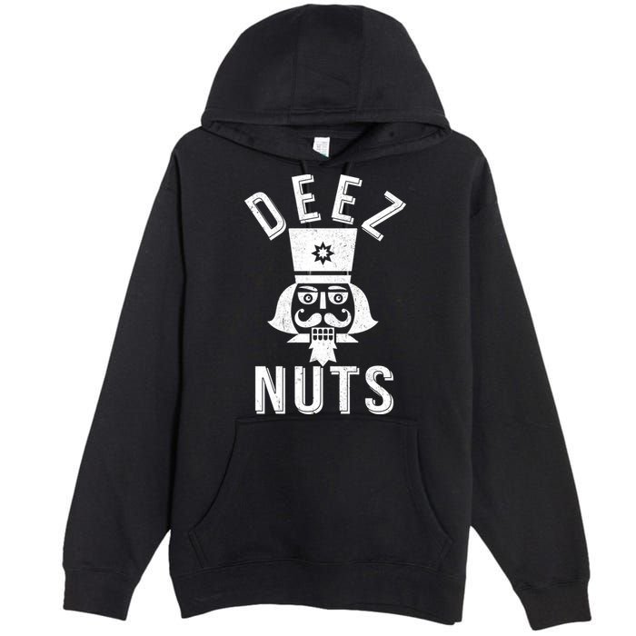 Christmas Nutcracker Deez Nuts Premium Pullover Hoodie