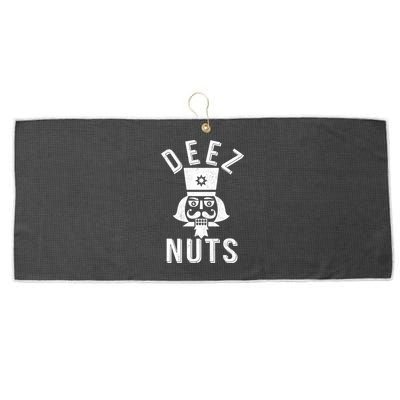 Christmas Nutcracker Deez Nuts Large Microfiber Waffle Golf Towel