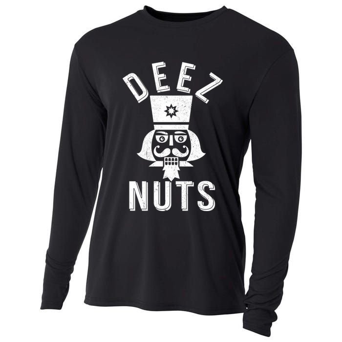 Christmas Nutcracker Deez Nuts Cooling Performance Long Sleeve Crew