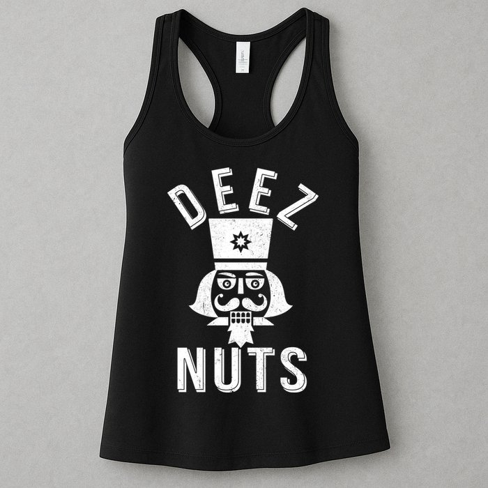 Christmas Nutcracker Deez Nuts Womens Tank Top