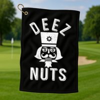 Christmas Nutcracker Deez Nuts Golf Towel