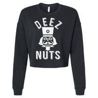 Christmas Nutcracker Deez Nuts Cropped Pullover Crew