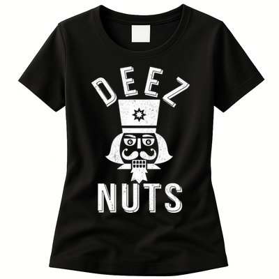 Christmas Nutcracker Deez Nuts Womens T-Shirt