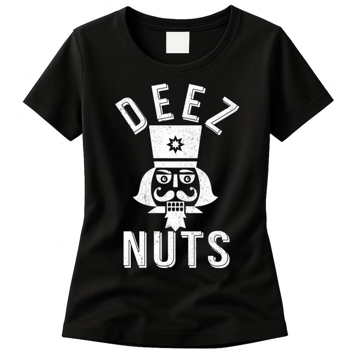 Christmas Nutcracker Deez Nuts Womens T-Shirt