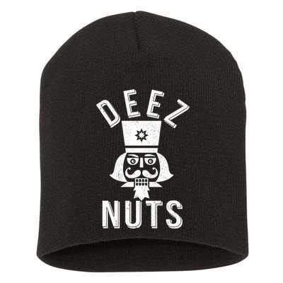 Christmas Nutcracker Deez Nuts Short Acrylic Beanie