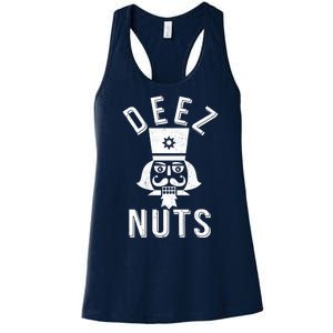 Christmas Nutcracker Deez Nuts Women's Racerback Tank