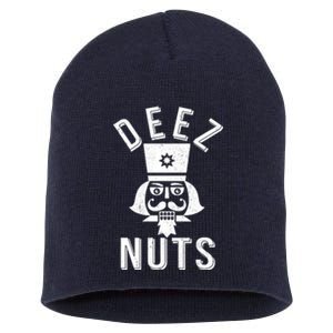 Christmas Nutcracker Deez Nuts Short Acrylic Beanie