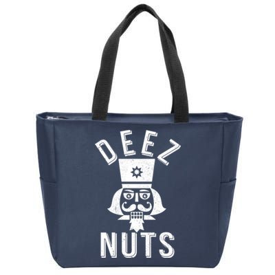 Christmas Nutcracker Deez Nuts Zip Tote Bag