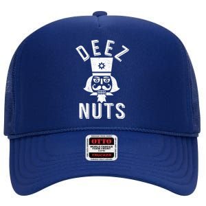 Christmas Nutcracker Deez Nuts High Crown Mesh Back Trucker Hat