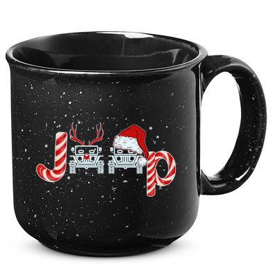 Christmas off Road Car Reindeer 15oz Campfire Ceramic Mug