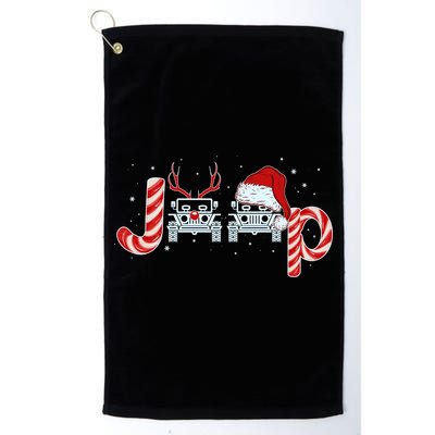 Christmas off Road Car Reindeer Golf Towel