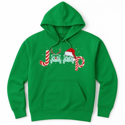 Christmas off Road Car Reindeer Hoodie