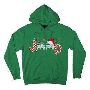 Christmas off Road Car Reindeer Tall Hoodie