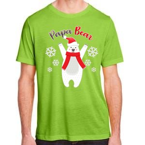 Christmas Papa Bear Adult ChromaSoft Performance T-Shirt