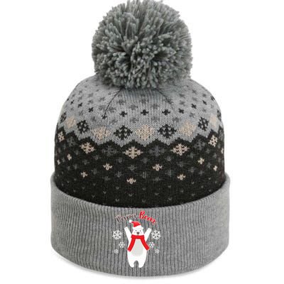 Christmas Papa Bear The Baniff Cuffed Pom Beanie