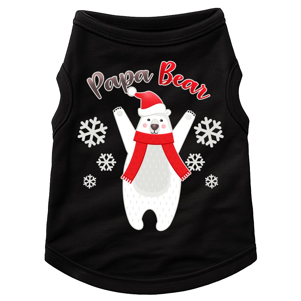 Christmas Papa Bear Doggie Tank