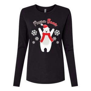 Christmas Papa Bear Womens Cotton Relaxed Long Sleeve T-Shirt