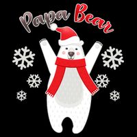 Christmas Papa Bear Impact Tech Backpack