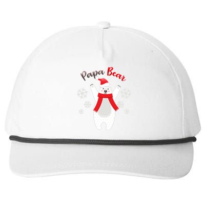 Christmas Papa Bear Snapback Five-Panel Rope Hat