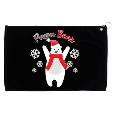 Christmas Papa Bear Grommeted Golf Towel