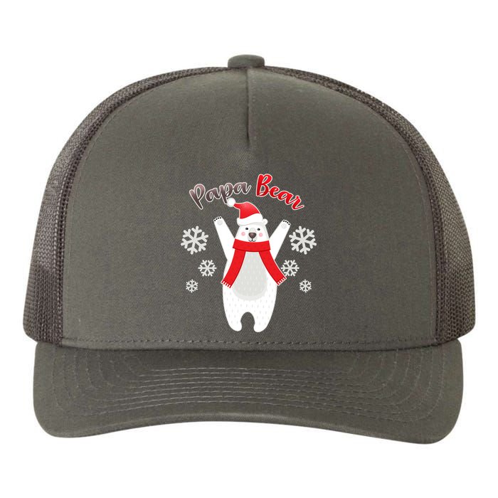 Christmas Papa Bear Yupoong Adult 5-Panel Trucker Hat