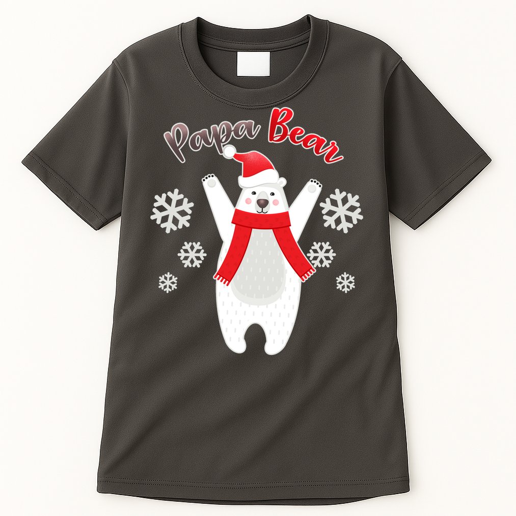 Christmas Papa Bear Tall T-Shirt