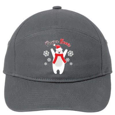 Christmas Papa Bear 7-Panel Snapback Hat