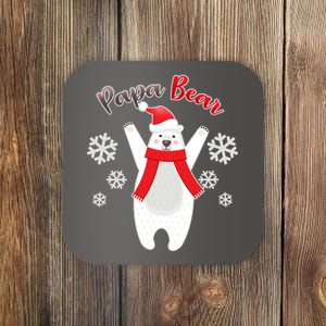 Christmas Papa Bear Coaster