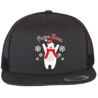 Christmas Papa Bear Flat Bill Trucker Hat