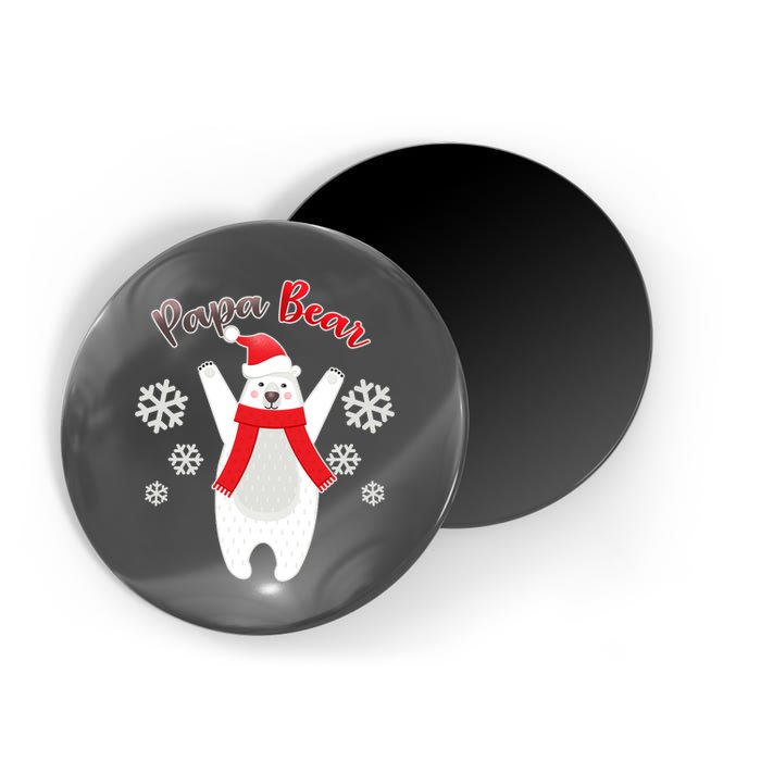 Christmas Papa Bear Magnet