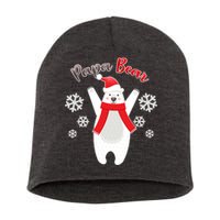 Christmas Papa Bear Short Acrylic Beanie