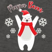 Christmas Papa Bear Vector Backpack