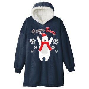 Christmas Papa Bear Hooded Wearable Blanket