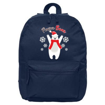 Christmas Papa Bear 16 in Basic Backpack