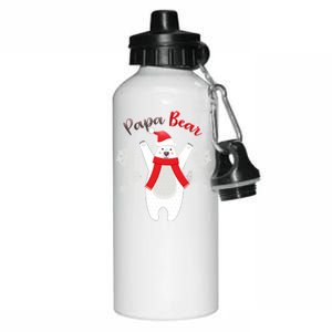 Christmas Papa Bear Aluminum Water Bottle