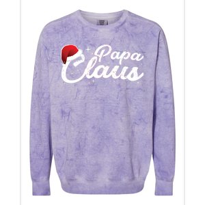 Christmas: Papa Claus Colorblast Crewneck Sweatshirt