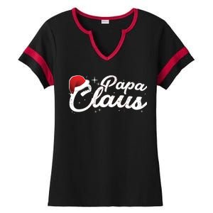 Christmas: Papa Claus Ladies Halftime Notch Neck Tee