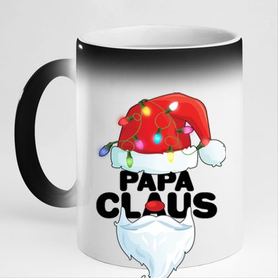 Christmas: Papa Claus 11oz Black Color Changing Mug