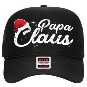 Christmas Papa Claus  High Crown Mesh Back Trucker Hat