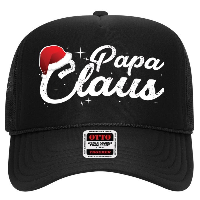 Christmas Papa Claus  High Crown Mesh Back Trucker Hat