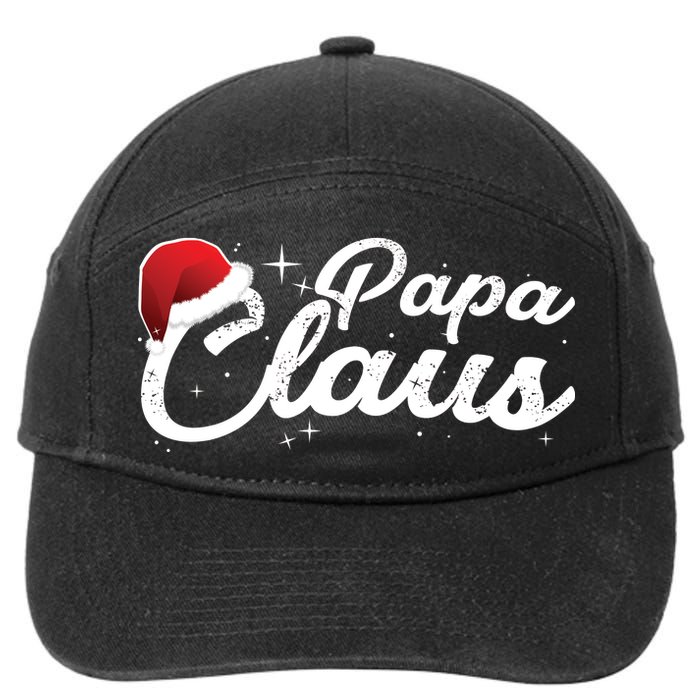 Christmas Papa Claus  7-Panel Snapback Hat