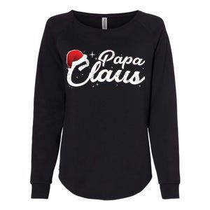 Christmas: Papa Claus Womens California Wash Sweatshirt