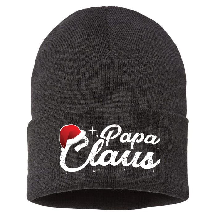 Christmas Papa Claus  Sustainable Knit Beanie