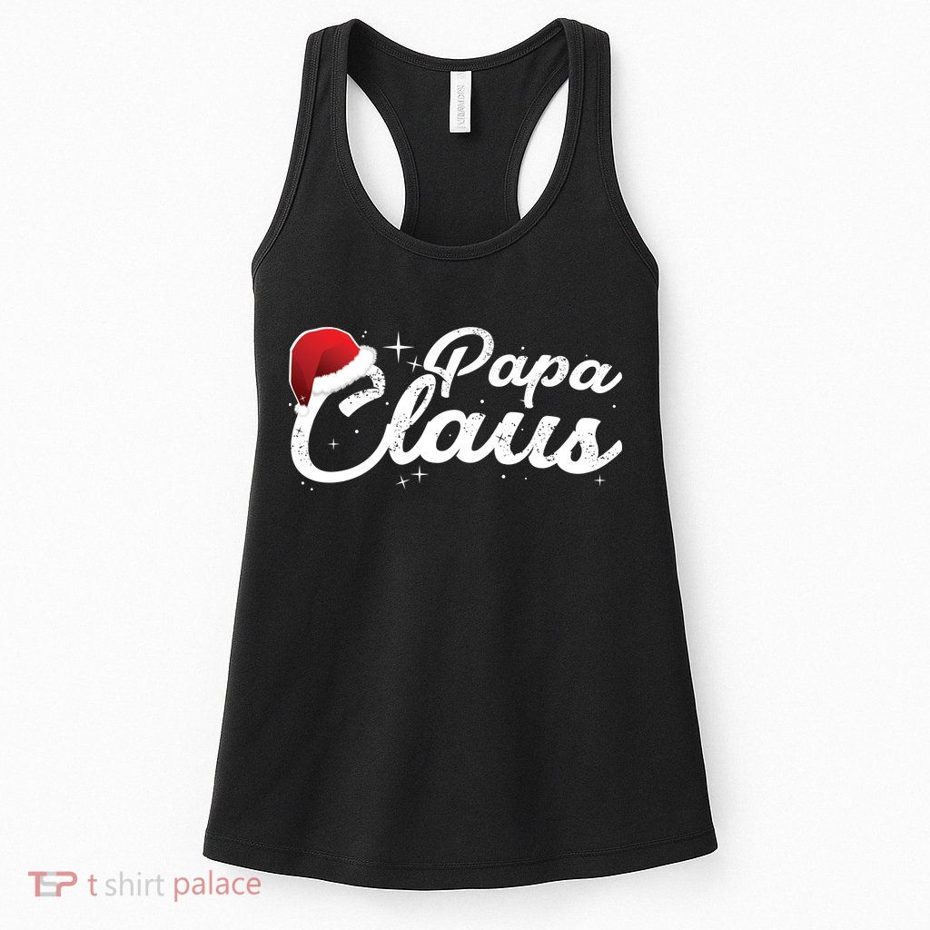 Christmas Papa Claus  Womens Tank Top