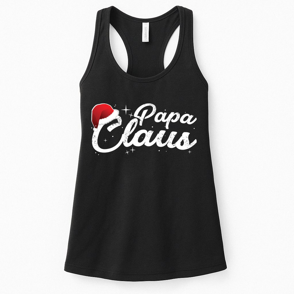 Christmas Papa Claus  Womens Tank Top