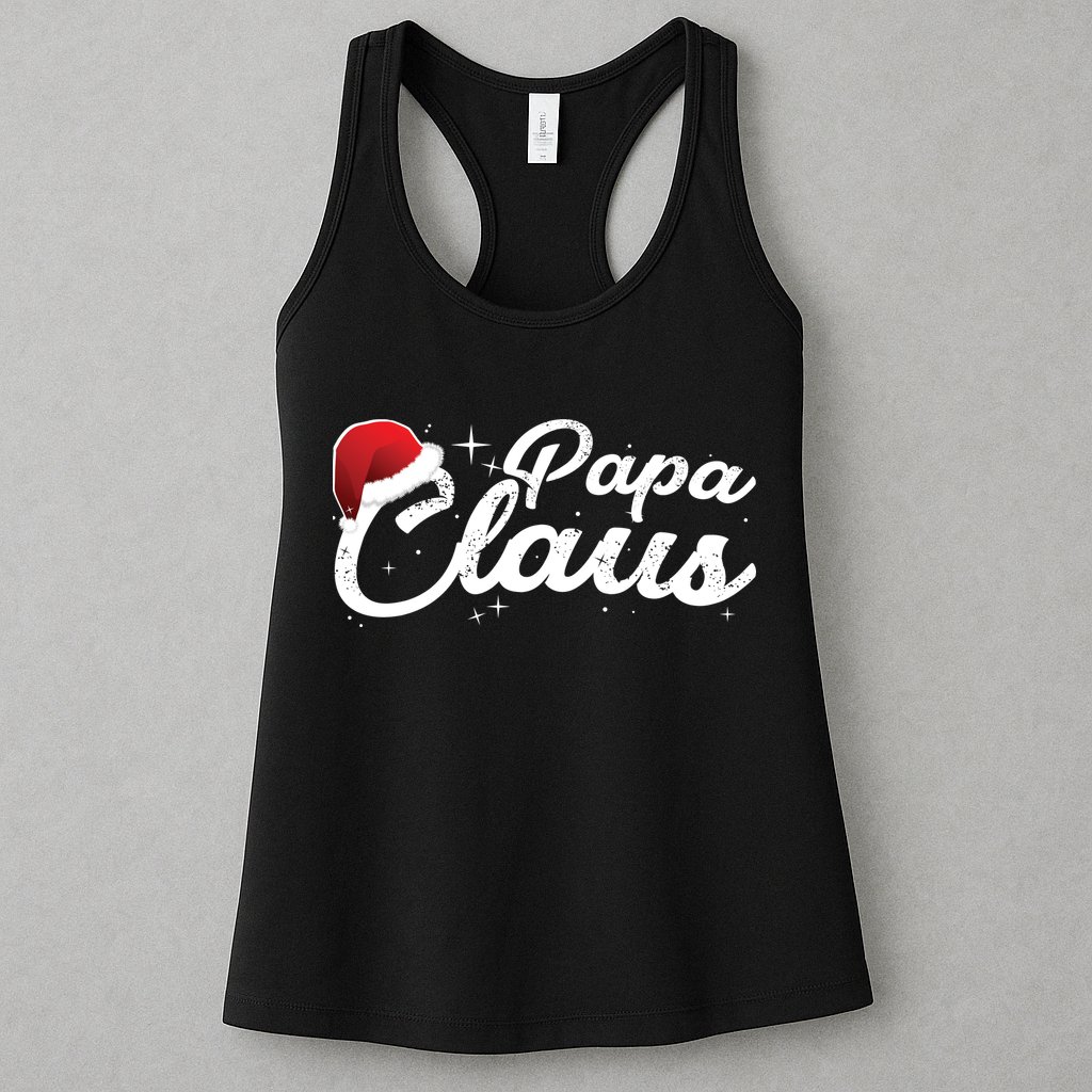 Christmas Papa Claus  Womens Tank Top