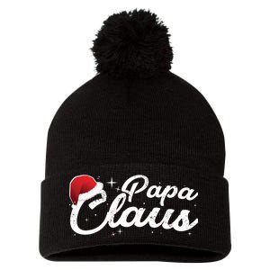 Christmas Papa Claus  Pom Pom 12in Knit Beanie