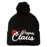 Christmas Papa Claus  Pom Pom 12in Knit Beanie